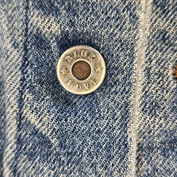 70s Lee Denim Jean Jacket Womens Sz XS Petite Distressed Classic Retro - Picture 15 of 15
